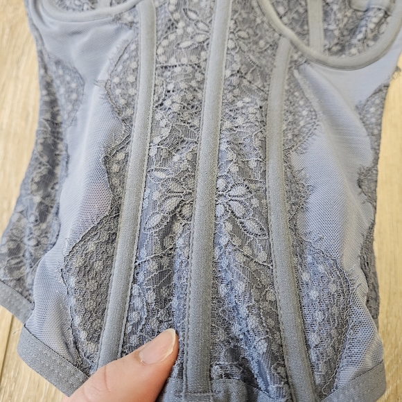 Urban Outfitters Out From Under Modern Love Corset Bra Top Blue Women's Small - Picture 7 of 9